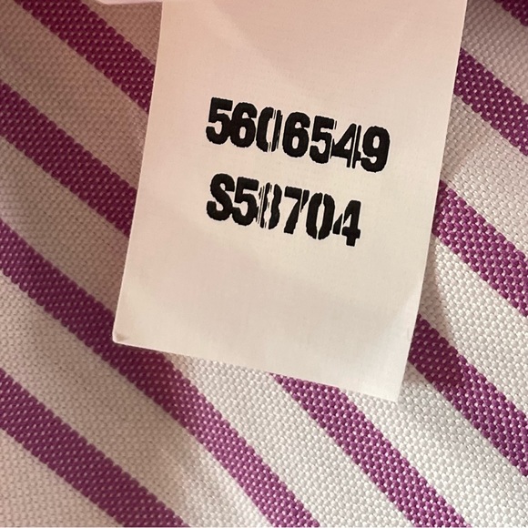 ANN MASHBURN NWOT PAULINA POPOVER RASPBERRY STRIPED SHIRT SIZE SMALL - Picture 13 of 13